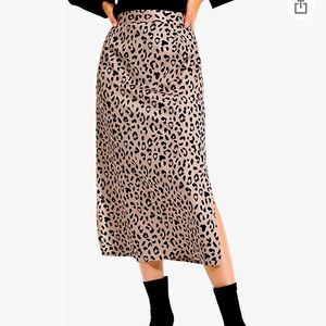 Cheetah print skirt